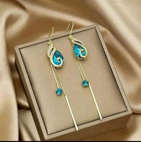 Image of PENDIENTES DE PAVO REAL